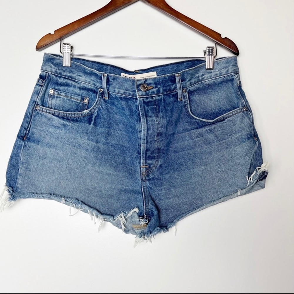 GRLFRND blue jean shorts